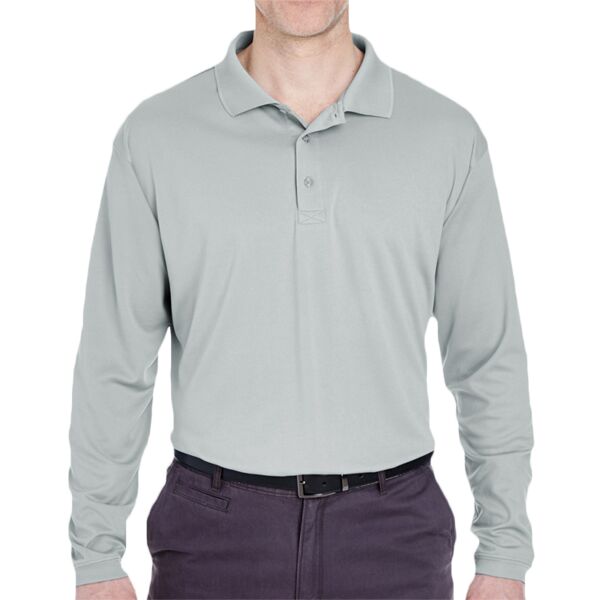 Men's Cool & Dry Sport Long Sleeve Polo Thumbnail