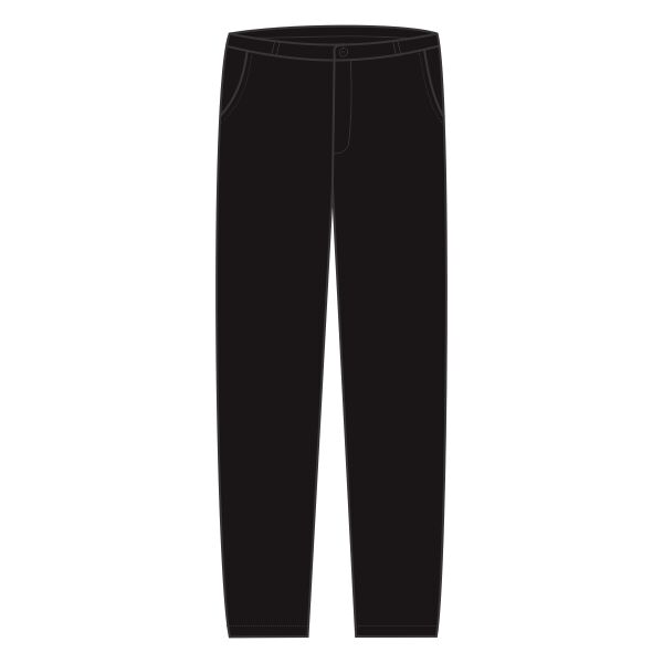 Men's Plain Front Casual Cotton Pants Thumbnail